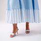 Love Laura Stripe Midi Dress In Blue