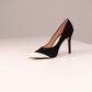 Love Laura Suede Heel In Monochrome