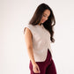Love Laura Faux Suede Waistcoat In Neutral