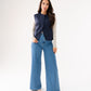 Love Laura Faux Suede Waistcoat In Navy