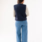 Love Laura Faux Suede Waistcoat In Navy