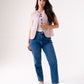 Love Laura Faux Suede Waistcoat In Pink