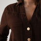 Love Laura Utility Jumpsuit In Chocolate
