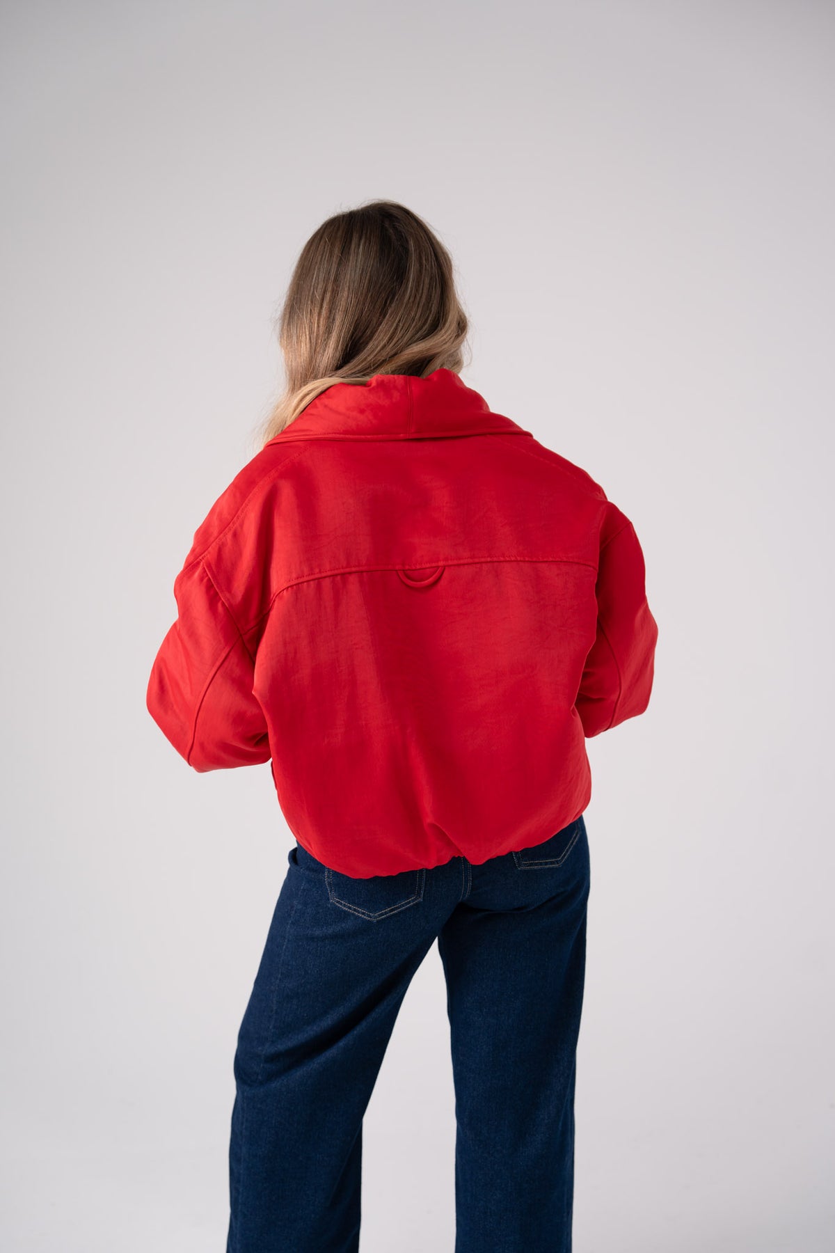 Love Laura Statement Collar Jacket In Red