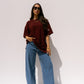 Love Laura T-Shirt In Burgundy