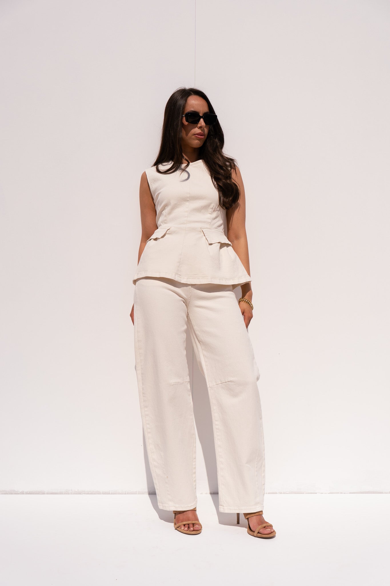 Love Laura Barrell Jeans In Cream