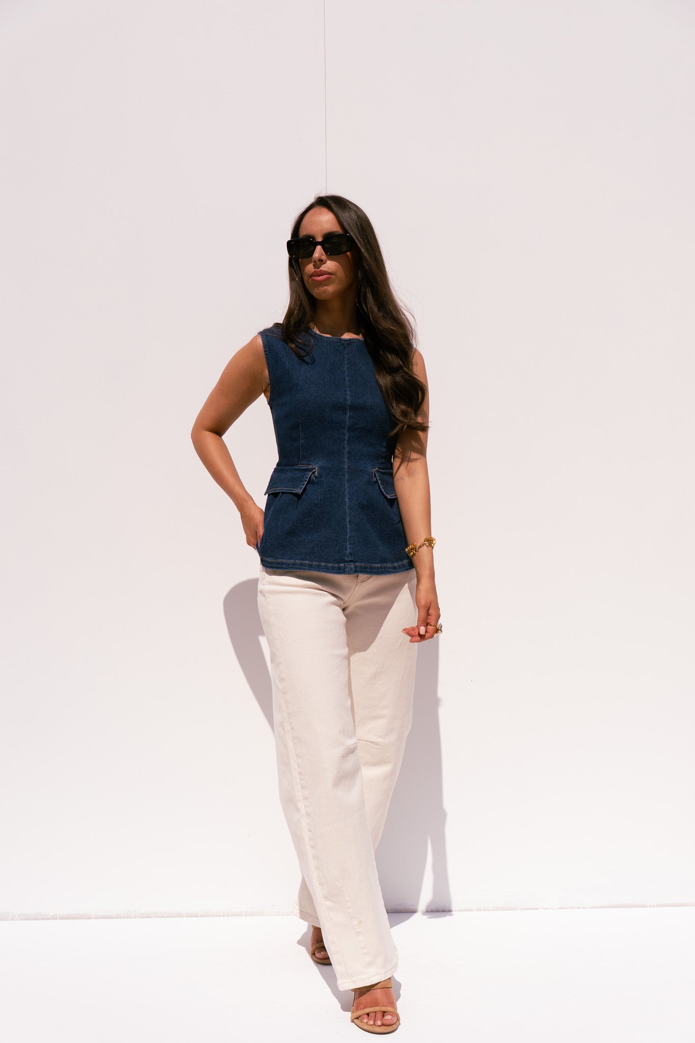 Love Laura Barrell Jeans In Cream