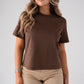Love Laura Basic T-Shirt In Chocolate