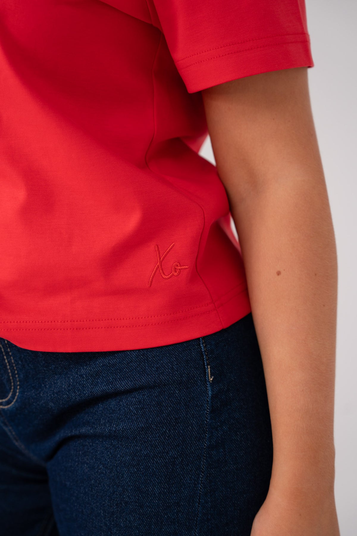 Love Laura Basic T-Shirt In Red