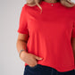 Love Laura Basic T-Shirt In Red