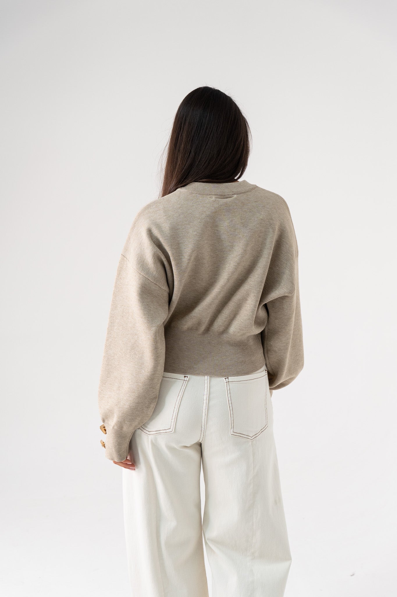 Love Laura Cardigan In Oatmeal