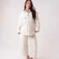 Love Laura Chocolate Stitched Jeans In Cream