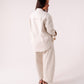Love Laura Chocolate Stitched Jeans In Cream