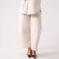 Love Laura Chocolate Stitched Jeans In Cream