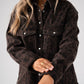 Love Laura Denim Shacket In Dark Leopard Print