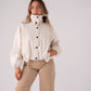 Love Laura Funnel Neck Jacket In Nude