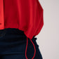 Love Laura Funnel Neck Jacket In Red