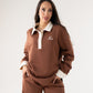 Love Laura Leisure Rugby Top In Tan