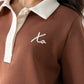 Love Laura Leisure Rugby Top In Tan