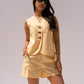Love Laura Linen Shorts In Lemon