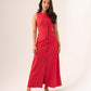Love Laura Pinstripe Shirt Dress In Raspberry