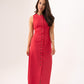 Love Laura Pinstripe Shirt Dress In Raspberry