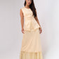 Love Laura Lace Trim Satin Waistcoat In Lemon