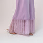 Love Laura Lace Trim Satin Skirt In Lilac