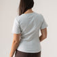 Love Laura Short Sleeve Ribbed T-Shirt In Grey
