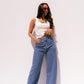 Love Laura Barrell Jeans In Mid Wash