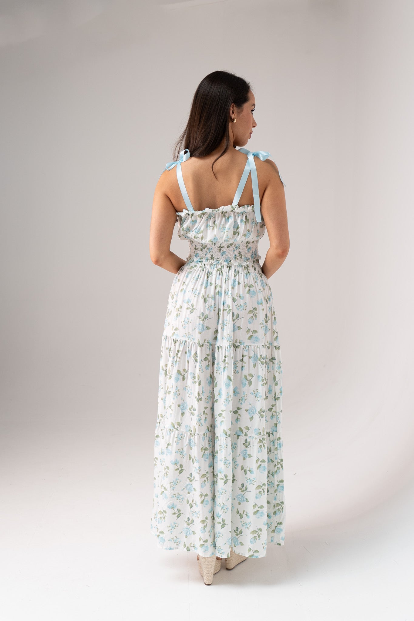 Maddie Floral Two Piece In Blue Mix