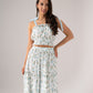 Maddie Floral Two Piece In Blue Mix