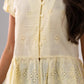 Maria Puff Sleeve Blouse In Yellow