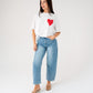 Megan Slogan T-Shirt In White