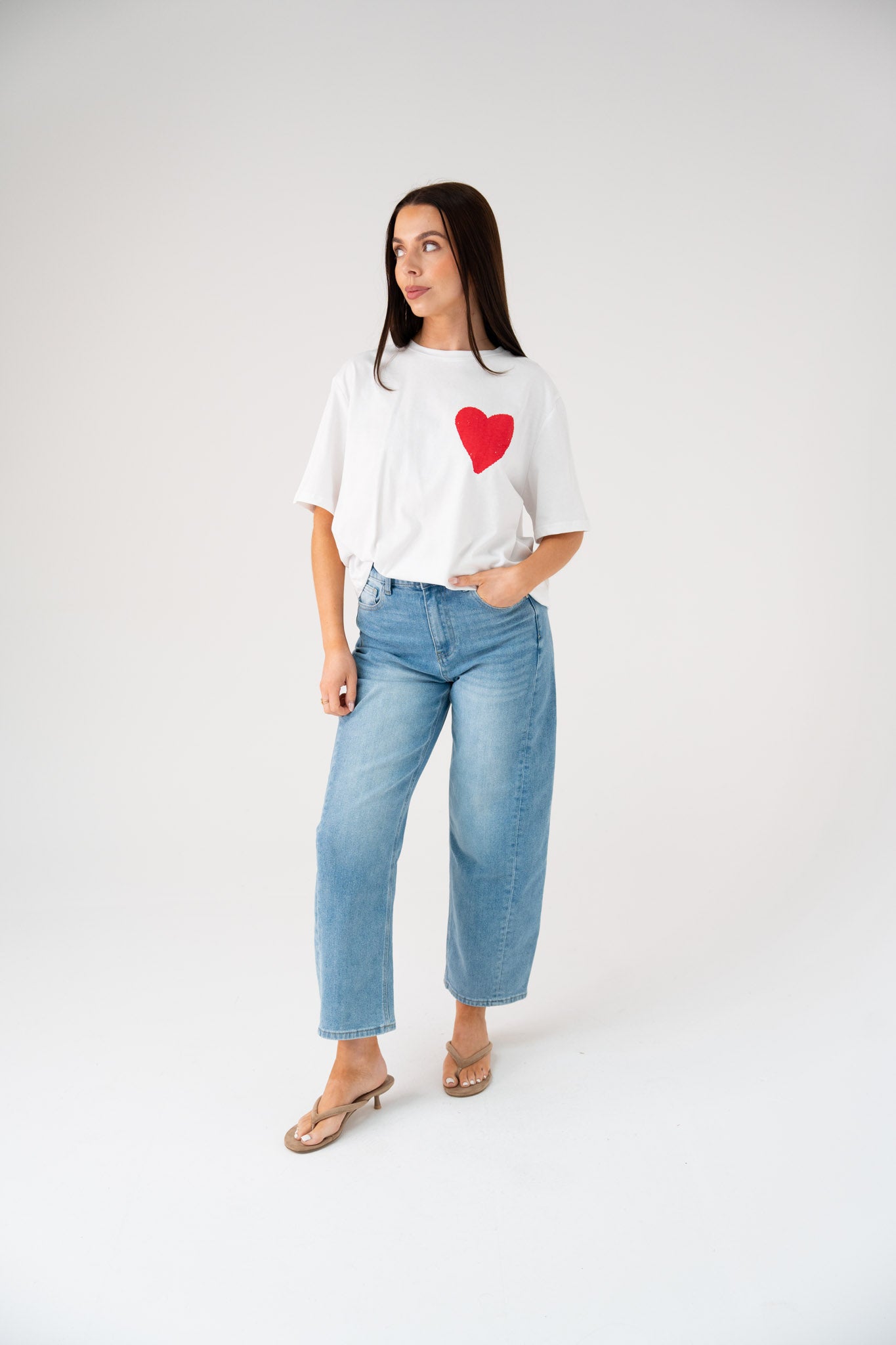 Megan Slogan T-Shirt In White