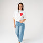Megan Slogan T-Shirt In White