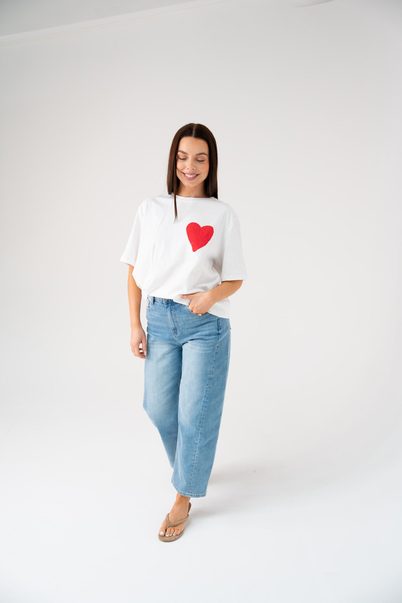 Megan Slogan T-Shirt In White