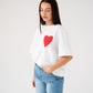 Megan Slogan T-Shirt In White