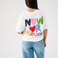 Megan Slogan T-Shirt In White