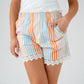 Megan Stripe Shorts In Multi