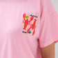 Melanie Lobster Graphic T-Shirt In Pink