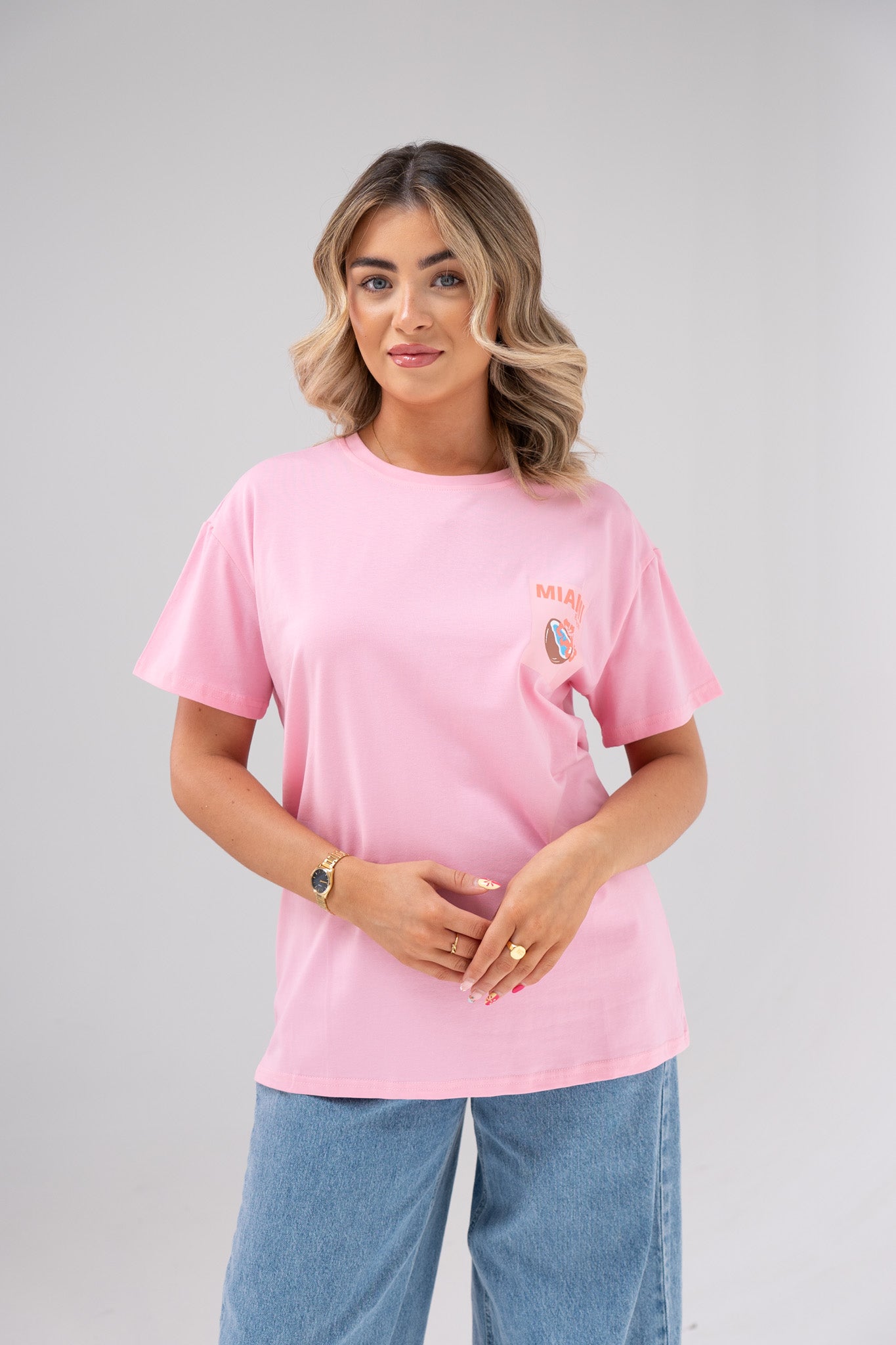 Melanie Miami Beach Coconut T-Shirt In Pink