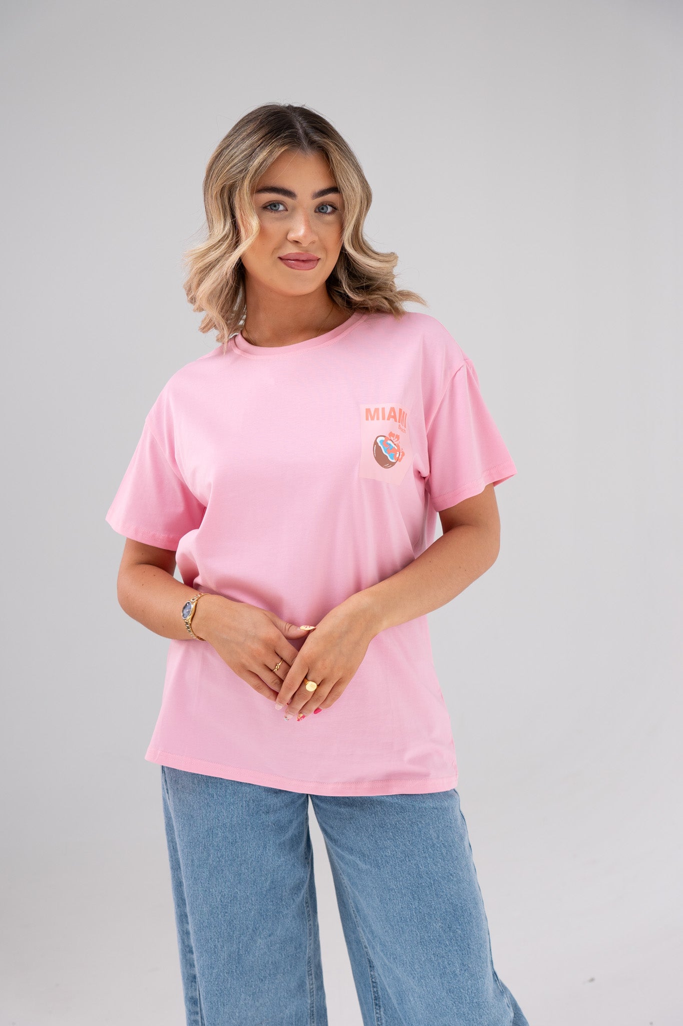 Melanie Miami Beach Coconut T-Shirt In Pink