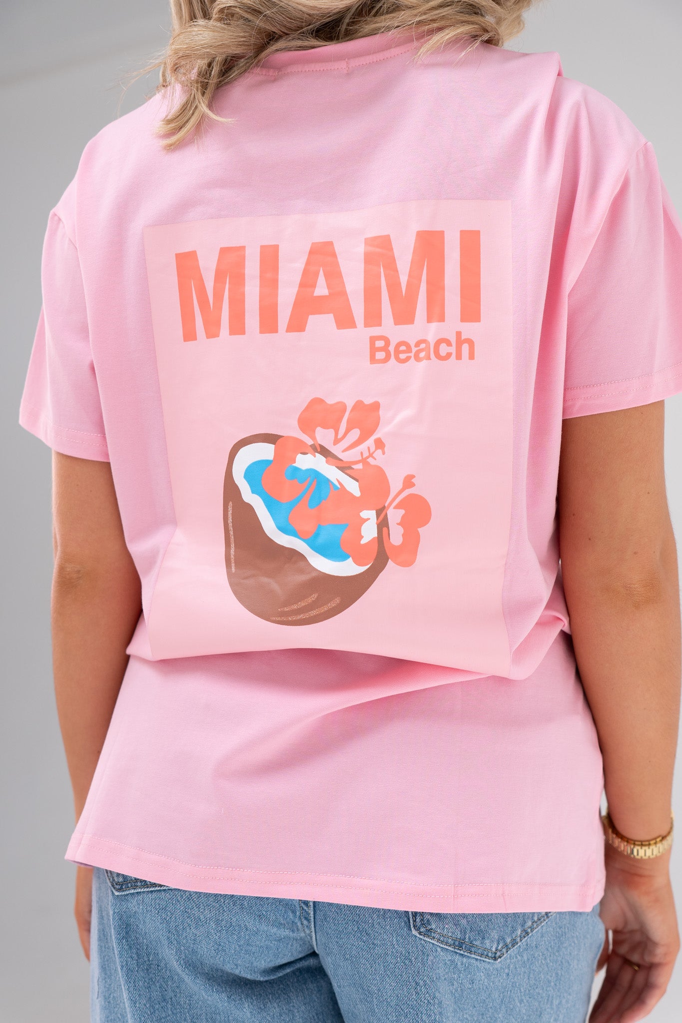 Melanie Miami Beach Coconut T-Shirt In Pink