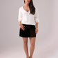 Millie Bow Detail Jumper In Monochrome
