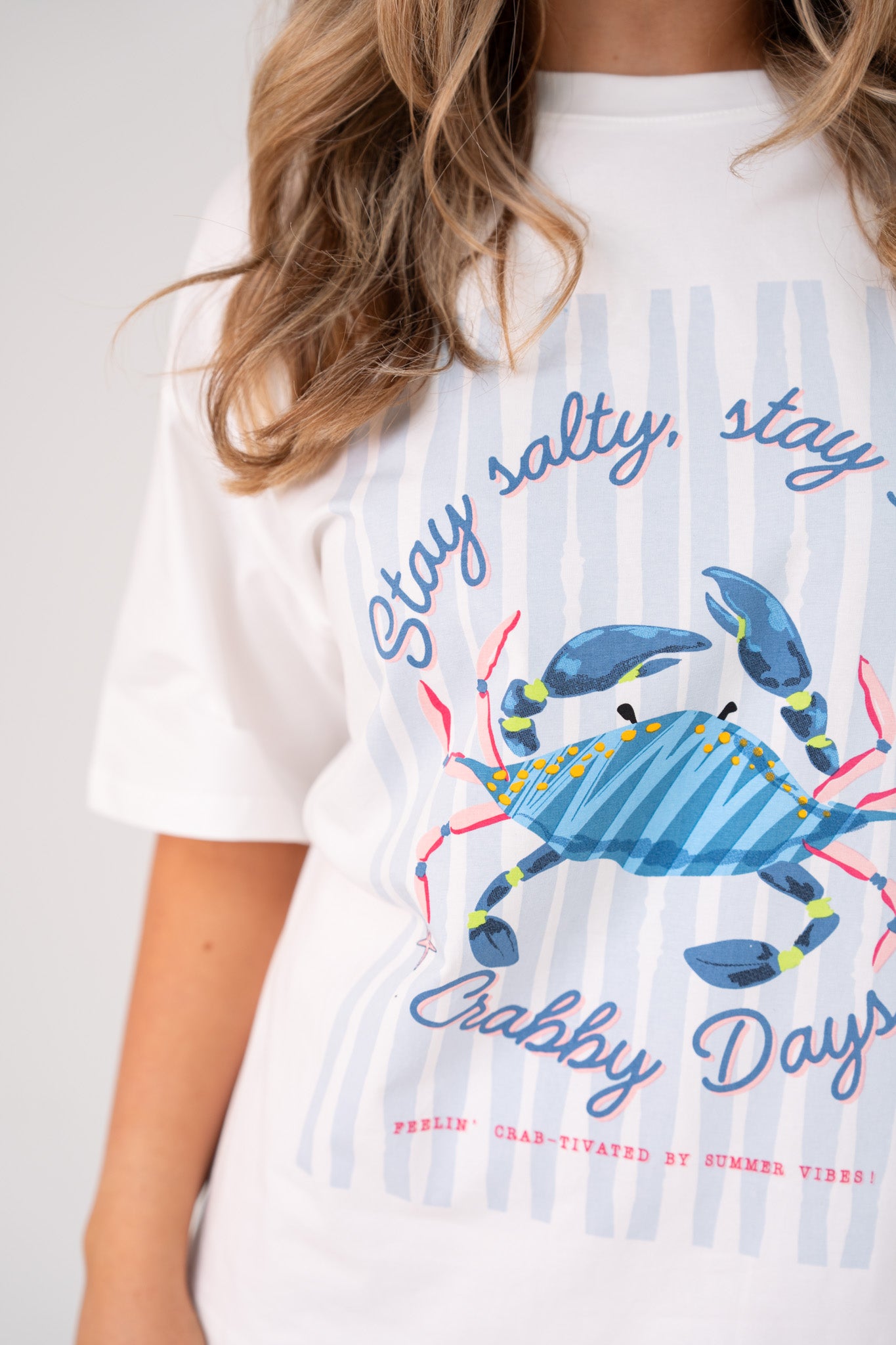 Millie Crab Graphic T-Shirt In White