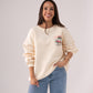 Millie Endless Summer Slogan Sweatshirt In Cream
