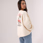 Millie Endless Summer Slogan Sweatshirt In Cream