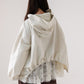 Millie Lace Trim Jacket In Cream