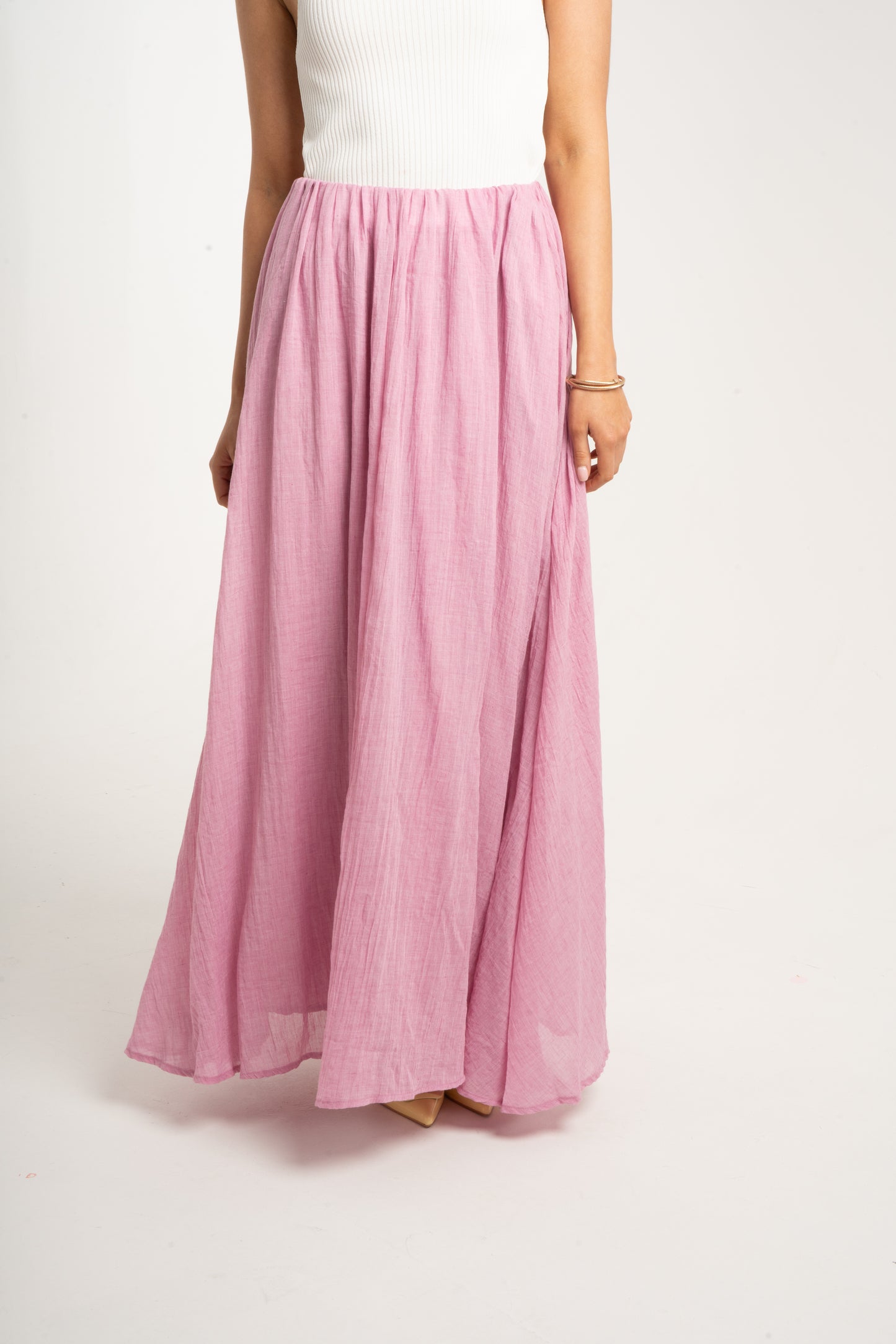 Millie Maxi Skirt In Pink